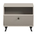 Garderobe Sitzbank Apunti in Sand matt Garderobenbank 60 cm