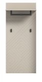 Garderobenpaneel Apunti in Sand matt Wandgarderobe 60 x 140 cm