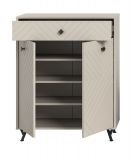 Schuhschrank Apunti in Sand matt Kommode 80 x 100 cm