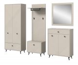 Garderobe Set 5-teilig Apunti in Sand matt Garderobenkombination 250 cm