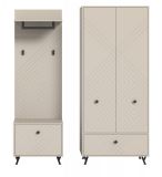 Garderobe Set 3-teilig Apunti in Sand matt Garderobenkombination 155 cm