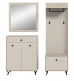 Garderobe Set 4-teilig Apunti in Sand matt Garderobenkombination 155 cm