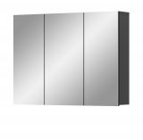 Badezimmer Spiegelschrank Strong in grau 3-trig 80 cm, mit Soft-Close