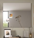 Garderobenspiegel Rumba in Rauchsilber grau Wandspiegel 80 x 70 cm