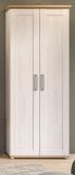 Garderobenschrank Mirano in wei Lrche und Eiche Artisan Landhaus Flurgarderobe 80 x 196 cm