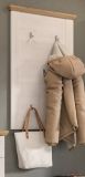 Garderobenpaneel Mirano in wei Lrche mit Eiche Artisan Landhaus Wandgarderobe 68 x 103 cm