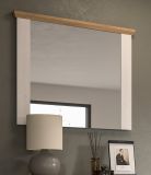 Garderobenspiegel Mirano in wei Lrche und Eiche Artisan Landhaus Spiegel 82 cm