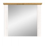 Garderobenspiegel Mirano in wei Lrche und Eiche Artisan Landhaus Spiegel 82 cm