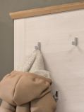 Garderobe Set 4-teilig Mirano in wei Lrche und Eiche Artisan Landhaus Garderobenkombination 190 cm