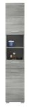 Badezimmer Hochschrank Spirit in grau Rauchsilber Badschrank 37 x 191 cm