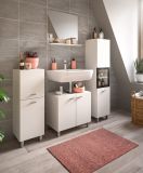 Badezimmer Kommode Lowell in wei Badkommode hngend / stehend 30 x 80 cm