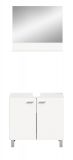 Badmbel Set Lowell in wei Badkombination mit Waschbeckenunterschrank hngend / stehend und Badspiegel