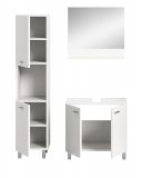 Badmbel Set 3-teilig Lowell in wei Badkombination hngend / stehend 102 x 186 cm
