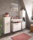 Badmbel Set 3-teilig Lowell in wei Badkombination hngend / stehend 102 x 186 cm