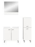 Badmbel Set 3-teilig Lowell in wei Badkombination hngend / stehend 102 x 186 cm