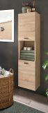 Badezimmer Midischrank Lowell in Sonoma Eiche Badschrank hngend / stehend 30 x 125 cm