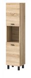 Badezimmer Midischrank Lowell in Sonoma Eiche Badschrank hngend / stehend 30 x 125 cm