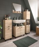 Badezimmer Kommode Lowell in Sonoma Eiche Badkommode hngend / stehend 30 x 80 cm