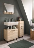 Badmbel Set 3-teilig Lowell in Sonoma Eiche Badkombination hngend / stehend 102 x 186 cm
