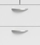 Kleiderschrank Enjour in wei Drehtrenschrank 4-trig mit Spiegel 160 x 185 cm