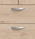 Kleiderschrank Enjour in Jackson Eiche Drehtrenschrank 4-trig mit Spiegel 160 x 185 cm