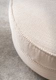 Drehsessel Comfy in wollwei Web-Velours Sessel 360 drehbar inklusive Kissen