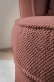 Drehsessel Comfy in terracotta Web-Velours Sessel 360 drehbar inklusive Kissen