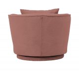 Drehsessel Comfy in terracotta Web-Velours Sessel 360 drehbar inklusive Kissen