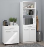 Parisot Kchenschrank Set 2-tlg. Venti1 in wei Kche Buffet und Mehrzweckschrank