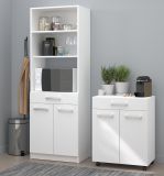 Parisot Kchenschrank Set 2-tlg. Venti1 in wei Kche Buffet und Mehrzweckschrank