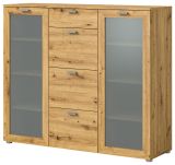 Kommode Dante in Artisan Eiche Sideboard 135 x 115 cm