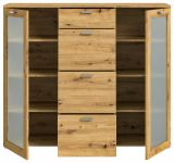 Kommode Dante in Artisan Eiche Sideboard 135 x 115 cm