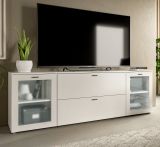 TV-Lowboard Dante in wei TV Unterteil in Komforthhe 180 cm