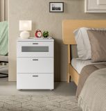 Nachttisch Dante in wei Nachtkommode in Komforthhe 45 x 60 cm