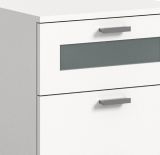 Nachttisch Dante in wei Nachtkommode in Komforthhe 45 x 60 cm