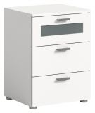 Nachttisch Dante in wei Nachtkommode in Komforthhe 45 x 60 cm