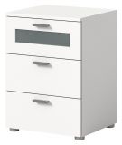 Nachttisch Dante in wei Nachtkommode in Komforthhe 45 x 60 cm