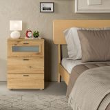 Nachttisch Dante in Artisan Eiche Nachtkommode in Komforthhe 45 x 60 cm