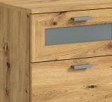 Nachttisch Dante in Artisan Eiche Nachtkommode in Komforthhe 45 x 60 cm