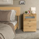 Nachttisch Dante in Artisan Eiche Nachtkommode in Komforthhe 45 x 60 cm