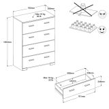 Parisot Kinder- und Jugendzimmer Releave in wei Set 2-teilig