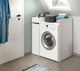 Waschmaschinenumbau Flexy in wei berbauschrank fr Waschmaschine und Trockner