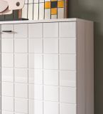 Kommode Hakon in wei Hochglanz Sideboard 92 x 86 cm