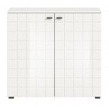 Kommode Hakon in wei Hochglanz Sideboard 92 x 86 cm