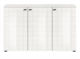 Sideboard Hakon in wei Hochglanz Kommode 138 x 86