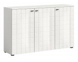 Sideboard Hakon in wei Hochglanz Kommode 138 x 86