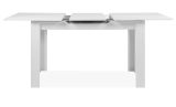 Esstisch Finham in wei Tisch mit Liftauszug 125 / 165 x 80