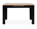 Esstisch Finham in Artisan Eiche und schwarz Tisch mit Liftauszug 125 / 165 x 80 cm