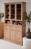 Buffet Rubik in Artisan Eiche Landhaus Vitrine 120 x 200 cm