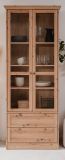 Vitrine Rubik in Artisan Eiche Landhaus Vitrinenschrank 80 x 200 cm